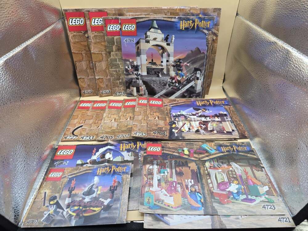 13 Lego Harry Potter Instruction Booklet Lot Manuals 4701 4702 4704 4705 4708